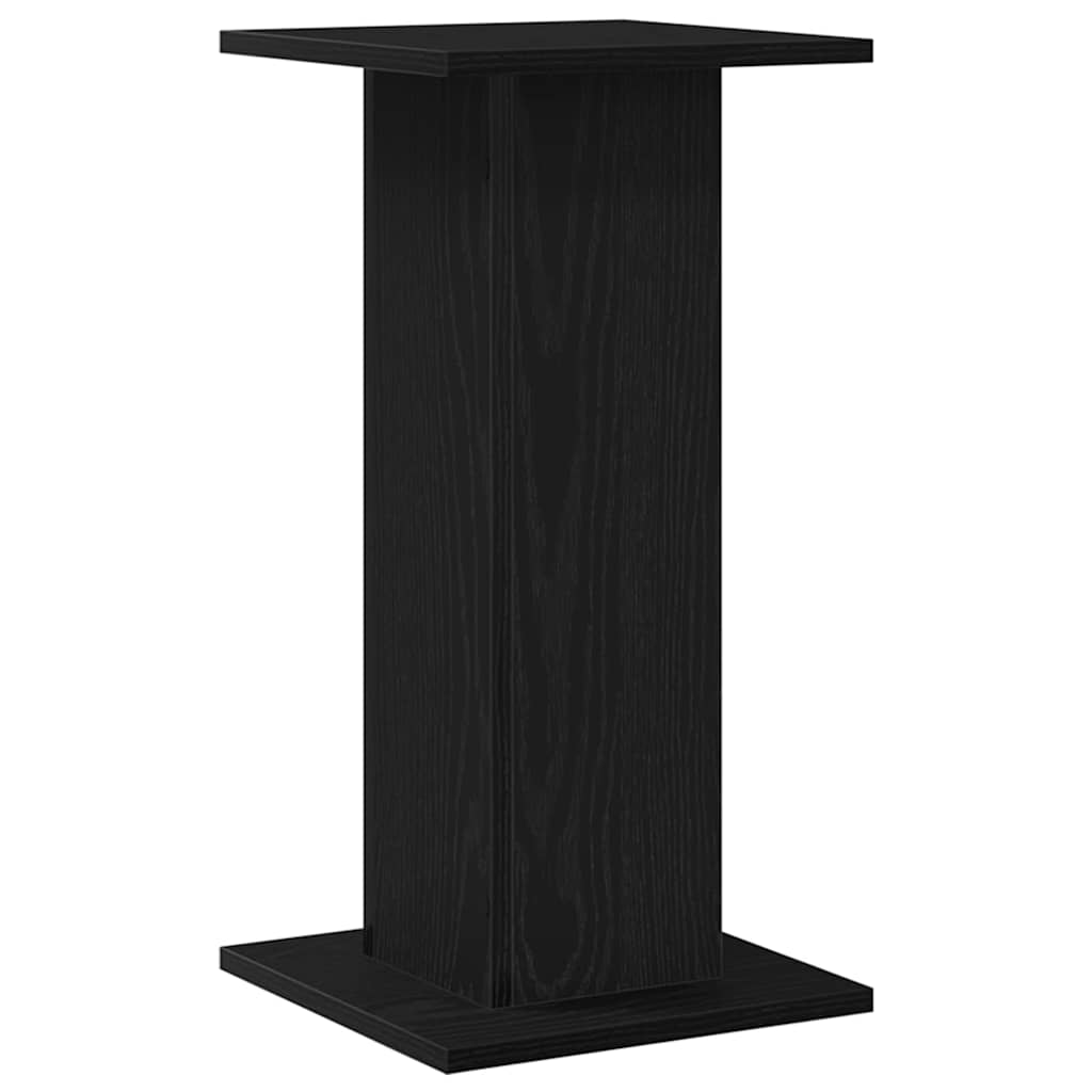 Plant Stand 2 pcs Black Oak 30 x 30 x 60 cm Engineered wood