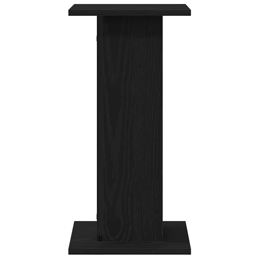 Plant Stand 2 pcs Black Oak 30 x 30 x 60 cm Engineered wood