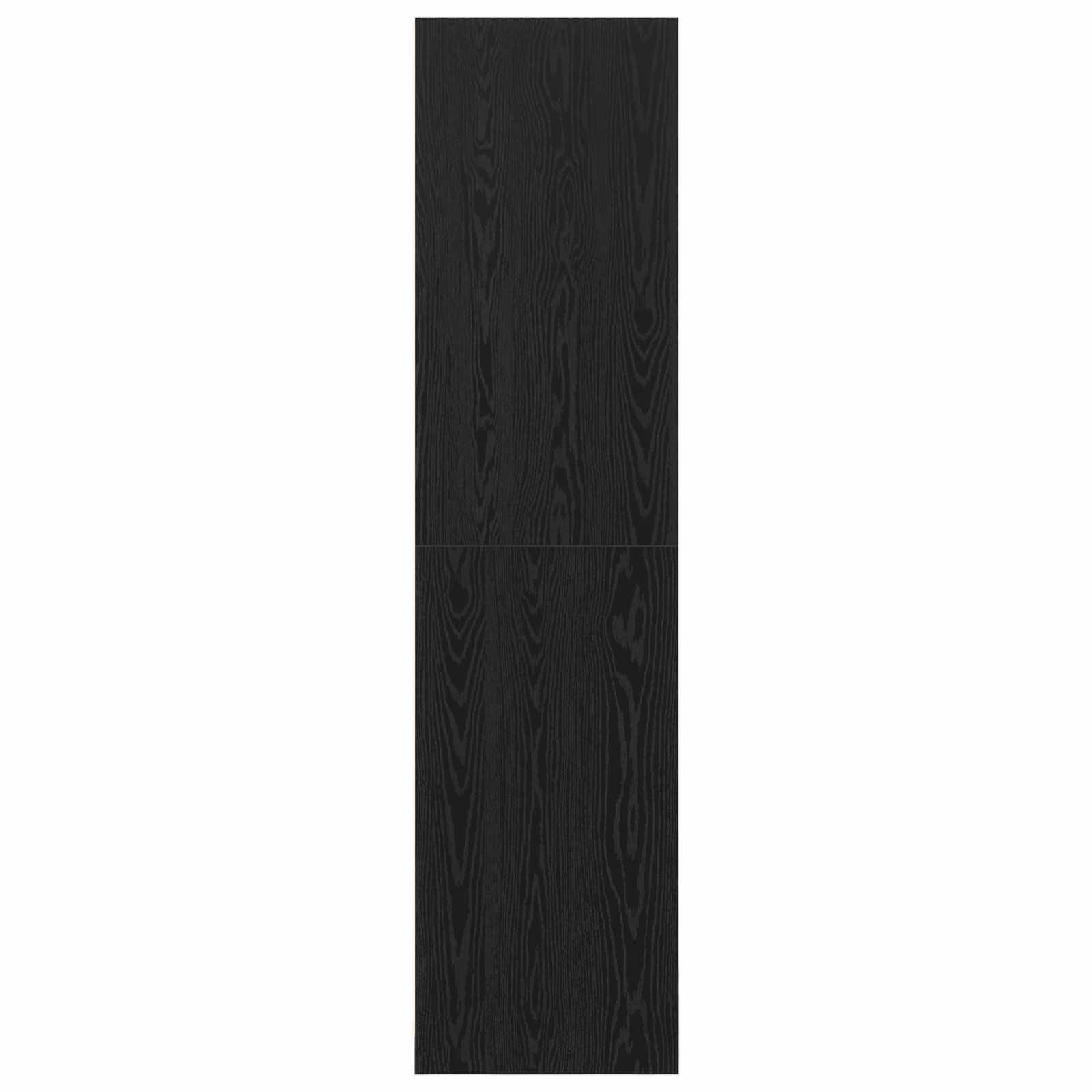 Wardrobe with Shelf Black Oak 100 x 50 x 200 cm Engineered Wood