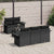 Garden Sofa Set 6 pcs Black Poly rattan