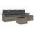 Garden Sofa Set with Cushion 6 pcs Grey Poly rattan