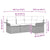 Garden Sofa Set with Cushion 4 pcs Grey Poly rattan