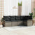 Garden Sofa Set 5 pcs 242.5 x 132.5 x 85 cm Poly rattan
