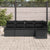 Garden Sofa Set 5 pcs 242.5 x 132.5 x 85 cm Poly rattan