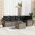 Garden Sofa Set 6 pcs 242.5 x 132.5 x 85 cm Poly rattan