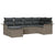 Garden Sofa Set with Cushion 6 pcs Grey Poly rattan