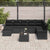 Garden Sofa Set with Cushion 9 pcs Black Poly rattan