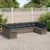Garden Sofa Set with Cushion 10 pcs Grey Poly rattan