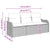 Garden Sofa Set with Cushion 3 pcs Grey Poly rattan