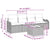 Garden Sofa Set 5 pcs Grey Poly rattan