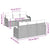 Garden Sofa Set 7 pcs Grey 55 x 55 x 37 cm Poly rattan