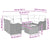 Garden Sofa Set 7 pcs Grey 55 x 55 x 37 cm Poly rattan