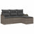 Garden Sofa Set with Cushion 4 pcs Grey Poly rattan