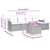 Garden Sofa Set with Cushion 6 pcs Black Poly rattan