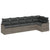 Garden Sofa Set with Cushion 6 pcs Grey Poly rattan