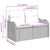 Garden Sofa Set with Cushion 7 pcs Grey Poly rattan