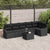 Garden Sofa Set with Cushion 7 pcs Black Poly rattan
