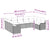 Garden Sofa Set with Cushion 9 pcs Grey Poly rattan