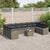 Garden Sofa Set with Cushion 11 pcs Grey Poly rattan