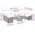Garden Sofa Set with Cushion 11 pcs Grey Poly rattan
