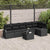 Garden Sofa Set with Cushion 7 pcs Black Poly rattan