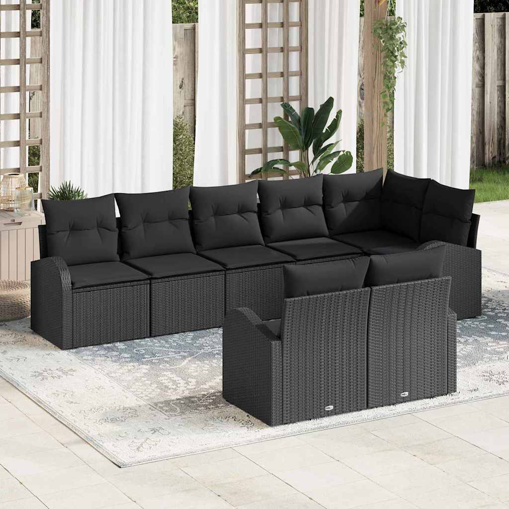 Garden Sofa Set 8 pcs 289 x 124 x 85 cm Poly rattan