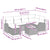 Garden Sofa Set with Cushion 7 pcs Black Poly rattan