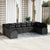 Garden Sofa Set 10 pcs Black Poly rattan