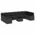 Garden Sofa Set 11 pcs Black Poly rattan