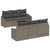 Garden Sofa Set with Cushion Manual 7 pcs Grey 55 x 55 x 37 cm