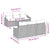 Garden Sofa Set with Cushion Manual 7 pcs Grey 55 x 55 x 37 cm