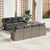 Garden Sofa Set with Cushion Manual 8 pcs Grey 55 x 55 x 37 cm