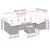 Garden Sofa Set with Cushion Manual 8 pcs Black 55 x 55 x 37 cm