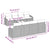 Garden Sofa Set with Cushion Manual 9 pcs Black 55 x 55 x 37 cm