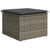 Garden Sofa Set 5 pcs Grey Poly rattan