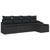 Garden Sofa Set 5 pcs Black Poly rattan