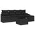 Garden Sofa Set 6 pcs Black Poly rattan