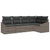 Garden Sofa Set 5 pcs Grey Poly rattan