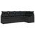 Garden Sofa Set 5 pcs Black Poly rattan