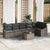 Garden Sofa Set 7 pcs Grey Poly rattan