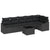 Garden Sofa Set 7 pcs Black Poly rattan