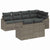 Garden Sofa Set 7 pcs Grey Poly rattan