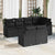 Garden Sofa Set 7 pcs Black Poly rattan