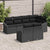 Garden Sofa Set 7 pcs Black Poly rattan