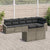 Garden Sofa Set 8 pcs Grey Poly rattan