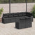 Garden Sofa Set 8 pcs Black Poly rattan