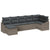 Garden Sofa Set 7 pcs Grey Poly rattan