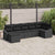 Garden Sofa Set 7 pcs Black Poly rattan