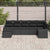 Garden Sofa Set 7 pcs Black Poly rattan