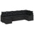 Garden Sofa Set 7 pcs Black Poly rattan